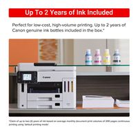 Canon - Megatank GX7120 Wireless All-In-One SuperTank Inkjet Printer with Fax - White - Alternate Views