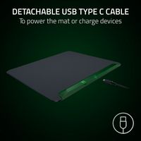 Razer - Firefly V2 Pro Gaming Mouse Pad with Chroma RGB Lighting - Phantom Green - Alternate Views