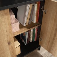 Sauder - Acadia Way Library Bookcase - Black - Alternate Views