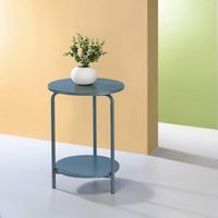 OSP Home Furnishings - Elgin Accent Table - Bluestone - Alternate Views