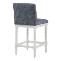 OSP Home Furnishings - Kaylee 26 Spindle Counter Stool - Indigo / Antique White - Alternate Views