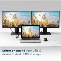 Insignia™ - USB-C to Dual 4K HDMI Adapter - Gray - Alternate Views
