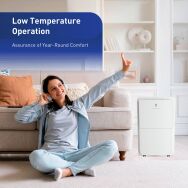 Friedrich - 50-Pint Dehumidifier, 16-Pint Bucket Capacity - White - Alternate Views