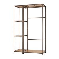 TRINITY - 45x20x72 | Modular Bamboo Closet Organizer | 2-Piece Set | Bronze Anthracite - Bronze A... - Alternate Views