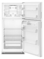 Amana - 28 in. Wide 14 cu. ft. Top-Freezer Refrigerator With A Large Crisper Drawer - White - Alternate Views