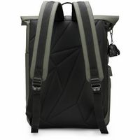 Swissdigital Design - LAMONE Rolltop TSA-Friendly Water-Resistant Backpack With USB Charging Port... - Alternate Views