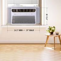 Hisense - 350 sq. ft. 8,000 BTU Smart Window Inverter Air Conditioner with Wi-fi and Remote Contr... - Alternate Views