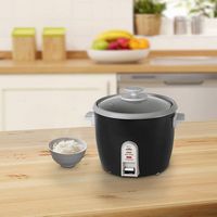 Zojirushi - 3 Cup Rice Cooker/Steamer - Black - Alternate Views