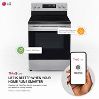 LG - 6.3 Cu. Ft. Smart Freestanding Electric Range with EasyClean and WideView Window - Stainless... - Alternate Views