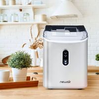 NewAir - 26 lbs. Countertop Nugget Ice Maker - Stainless Steel - Alternate Views