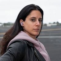 JLab - Jbuds Pods ANC True Wireless Earbuds - Mauve - Alternate Views