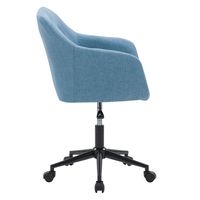 CorLiving - Marlowe Upholstered Button Tufted Task Chair - Light Blue - Alternate Views