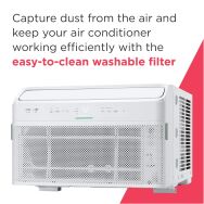 Frigidaire - Gallery 115V 8,000 BTU 350 Sq. Ft. Smart Inverter Window Air Conditioner - White - Alternate Views