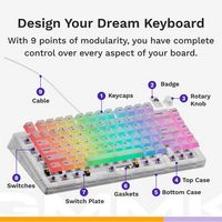 Glorious - GMMK 3 75% Wired Mechanical Tactile Switch Gaming Keyboard with Hot-Swappable Switches... - Alternate Views