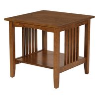 OSP Home Furnishings - Sierra Mission End Table - Ash Finish - Alternate Views