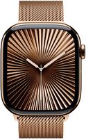 Apple Watch Series 10 (GPS+Cellular) 46mm Titanium Case with Gold Milanese Loop - S/M - Gold (Ver... - Alternate Views