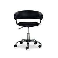 Linon Home Décor - Simken Faux Leather Gas Lift Desk Chair - Black - Alternate Views