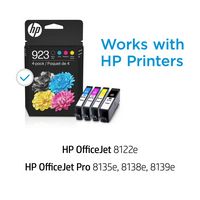 HP - 923 4-Pack Standard Capacity Ink Cartridges - Black/Cyan/Magenta/Yellow - Alternate Views