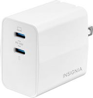 Insignia™ - 70W Dual Port USB-C GaN Wall Charger for MacBook, iPad, iPhone, Apple Watch, AirPods,... - Alternate Views