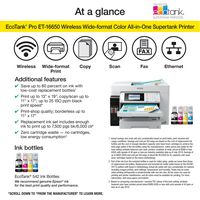 Epson - EcoTank Pro ET-16650 Wireless All-In-One Inkjet Printer - White - Alternate Views