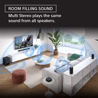 Sony BRAVIA Theater System 6, 5.1ch with subwoofer, Dolby Atmos®/DTS:X® compatible - Black - Alternate Views