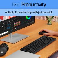 HP - 230 Full-size Wireless Keyboard - Black - Alternate Views