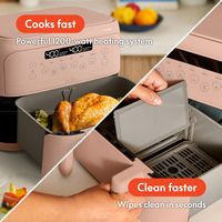 Bella - 4-qt. TriZone Air Fryer - Blossom - Alternate Views