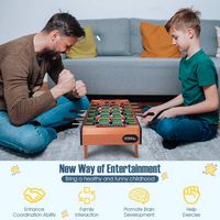 Costway - 27'' Foosball Table Competition Game Room Soccer football Sports Indoor w/ Legs - Multi... - Alternate Views
