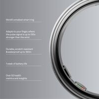 Oura - Ring 5 - Smart Ring - Size Before You Buy with OR5 Sizing Kit - Size 6 - Brushed Silver - ... - Alternate Views