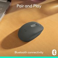 Logitech - M196 Lightweight Bluetooth Wireless Mouse Compact 3-Button Ambidextrous Mouse with Smo... - Alternate Views