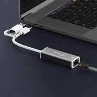 j5create - USB-C® to 2.5 Gigabit Ethernet Adapter, with 3.93