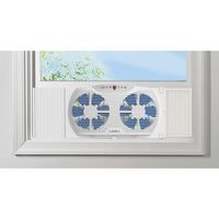 Lasko - Electrically Reversible Twin Window Fan with Bluetooth - White - Alternate Views