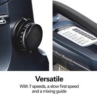 Hamilton Beach - 300 Watt 7 Speed Stand Mixer - Black - Alternate Views