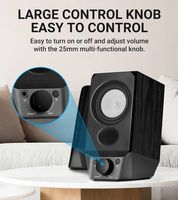 Edifier - R19BT 2.0 Bluetooth Bookshelf Speakers (Pair) - Black - Alternate Views