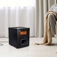 Lifesmart - 4-Wrapped Element Infrared Heater with USB Charging - Black - Alternate Views