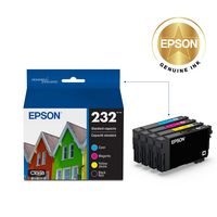 Epson - 232 Claria Ink Standard Capacity Black & Color Cartridge Combo Pack (T232120-BCS) - Black... - Alternate Views