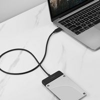 Insignia™ - SATA to USB-C Adapter for 2.5” SATA Drives - Black - Alternate Views