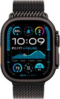 Apple Watch Ultra 2 (GPS+Cellular) 49mm Titanium Case with Black Titanium Milanese Loop - Small -... - Alternate Views