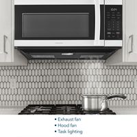 Insignia™ - 1.7 Cu. Ft. Over-the-Range Microwave with 2-Stage Cooking - White - Alternate Views