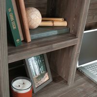 Sauder - Aspen Post Computer Hutch - Pebble Pine - Alternate Views