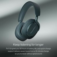 Bowers & Wilkins - Px7S3 Bluetooth Noise Cancelling Over-the-Ear Headphones - Frost Blue - Alternate Views