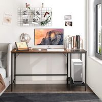 Costway - Writing Desk with Bookshelf - 55