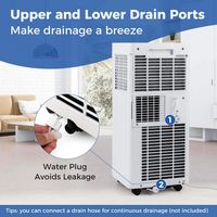 Costway Portable Air Conditioner Cools up to 250 sq.ft 3 in 1 AC Unit with Fan & Dehumidifier Sle... - Alternate Views