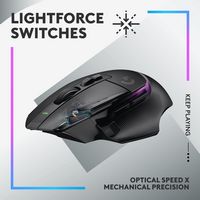 Logitech - G502 X PLUS LIGHTSPEED Wireless Optical Gaming Mouse with HERO 25K Sensor - Wireless -... - Alternate Views
