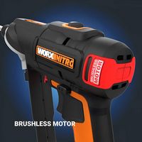 WORX - Nitro 20V SwitchDriver 2-in-1 Brushless Cordless Drill/Driver - Rotatable Dual 1/4