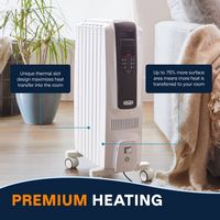De'Longhi - Dragon Digital Full Room Radiant Heater - White - Alternate Views