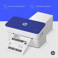 HP - Shipping Label Printer, 4x6 Commercial Grade Direct Thermal - 203 DPI - Alternate Views