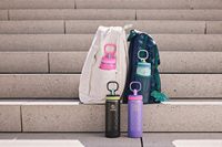 Takeya - Sport 18-oz. Kids Leakproof Water Bottle with Straw Lid - Night Glow - Alternate Views