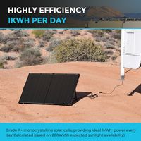Renogy - 200 Watt 12 Volt Portable Foldable Solar Panel with Waterproof 20A Charger Controller - ... - Alternate Views