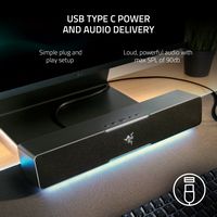 Razer - Leviathan V2 X Bluetooth Gaming Speaker with RGB Lighting (1-Piece) - Black - Alternate Views